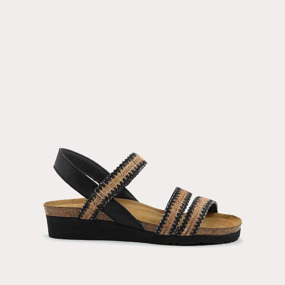 KAYLA by Naot - Jet Blk/Raffia NMO