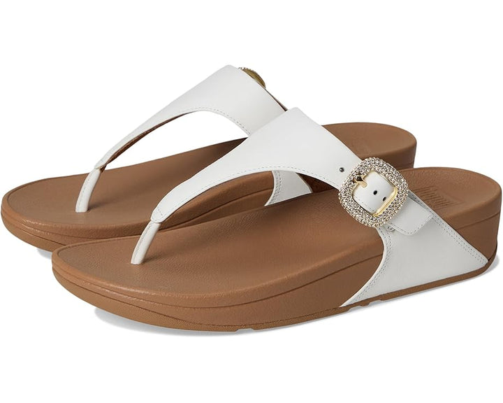 Lulu Crystal Buckle White
