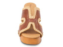 MAE RAFIA by Chocolat Blu - BROWN LEATHER