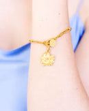 Magnolia Paperclip Bracelet