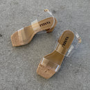 Maida by Vaneli - Clear/Cork