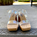 Maida by Vaneli - Clear/Cork