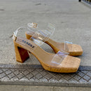 Maida by Vaneli - Clear/Cork