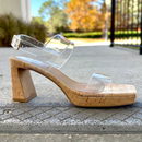 Maida by Vaneli - Clear/Cork