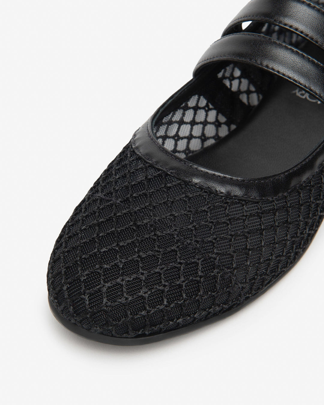 Mesh Ballet Flat by Nero Giardini - Black Mesh