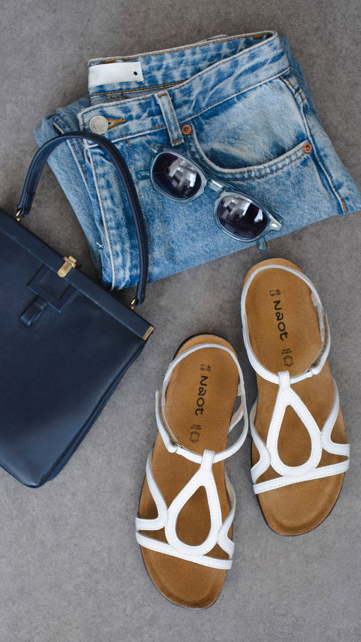 Naot DORITH White Strappy Sandal