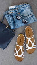 Naot DORITH White Strappy Sandal