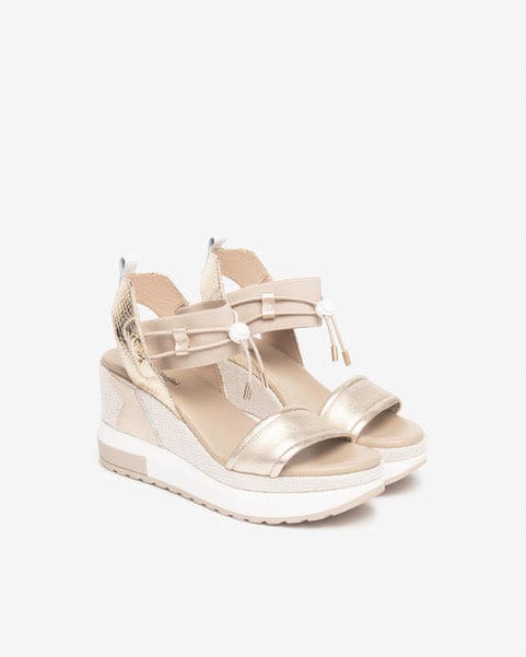 NeroGiardini Wedge Gold Metallic
