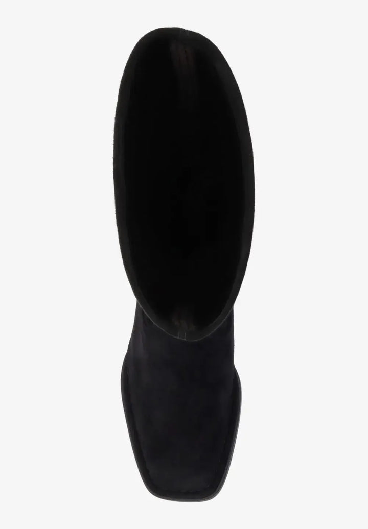 NOLITA BOOT by LDP - BLACK STRETCH SUEDE