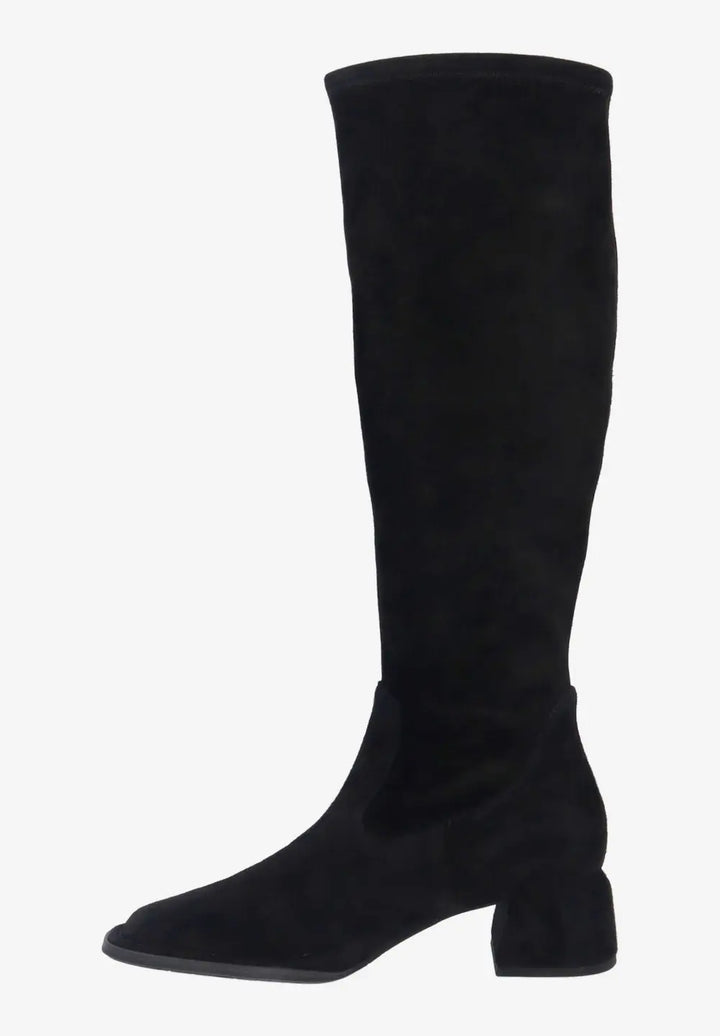 NOLITA BOOT by LDP - BLACK STRETCH SUEDE