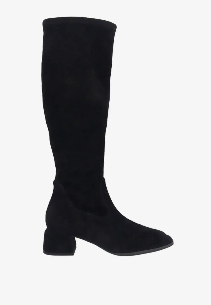 NOLITA BOOT by LDP - BLACK STRETCH SUEDE