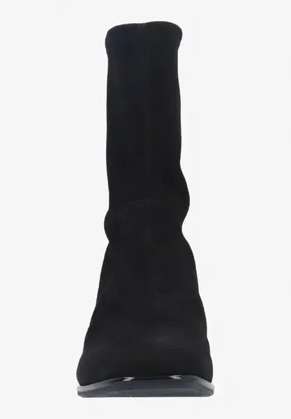 NYVANI BOOT by LDP - Black Stretch Suede