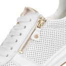 Opal Perforated side zip Sneakers by Ara