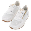 Opal Perforated side zip Sneakers by Ara