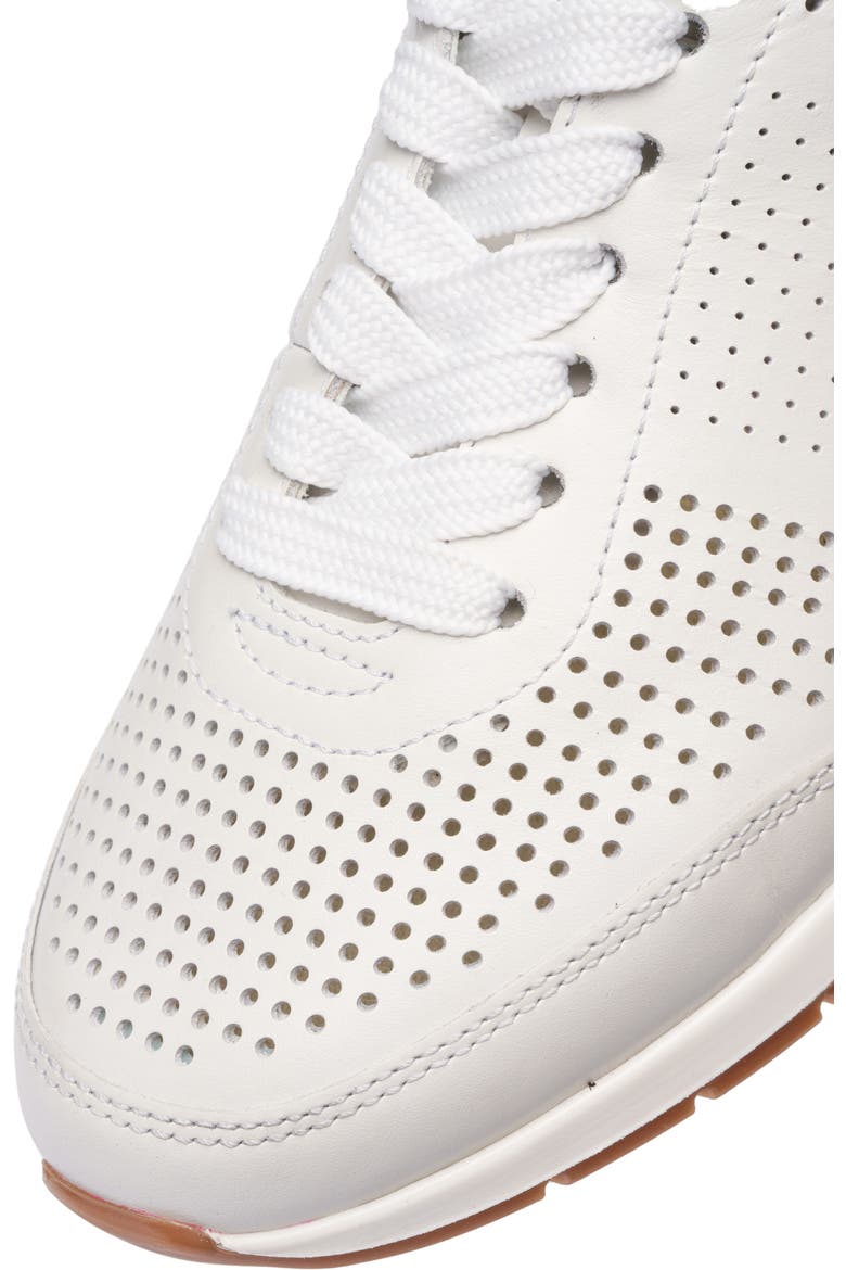 Parallax Perforated Tie by Ara - White 04