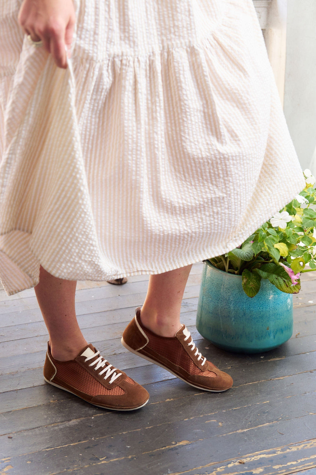 Rachel Mesh Sneaker Russet - Charleston Shoe Company