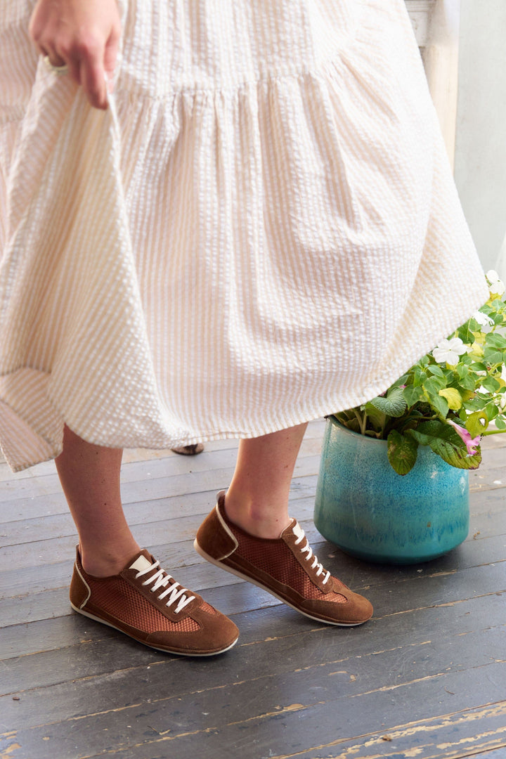 Rachel Mesh Sneaker Russet - Charleston Shoe Company