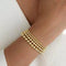 Real Gold Bracelets NON TARNISHING: 3mm / M (7")