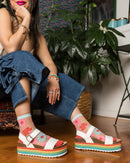 Ribbon Roses Sheer Ankle Sock