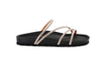 Sandal with Rhinestone Straps | SARA by Grunland - CHAMPAGNE 70