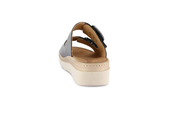 Slide with jewel buckle |MOLL by Grunland - ANTRACITE 68