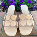 Small Circle Mule by Ezzio - Camel / Beige