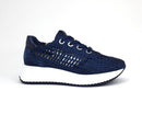 Softwaves ALAINA Raffia Platform Tie Navy