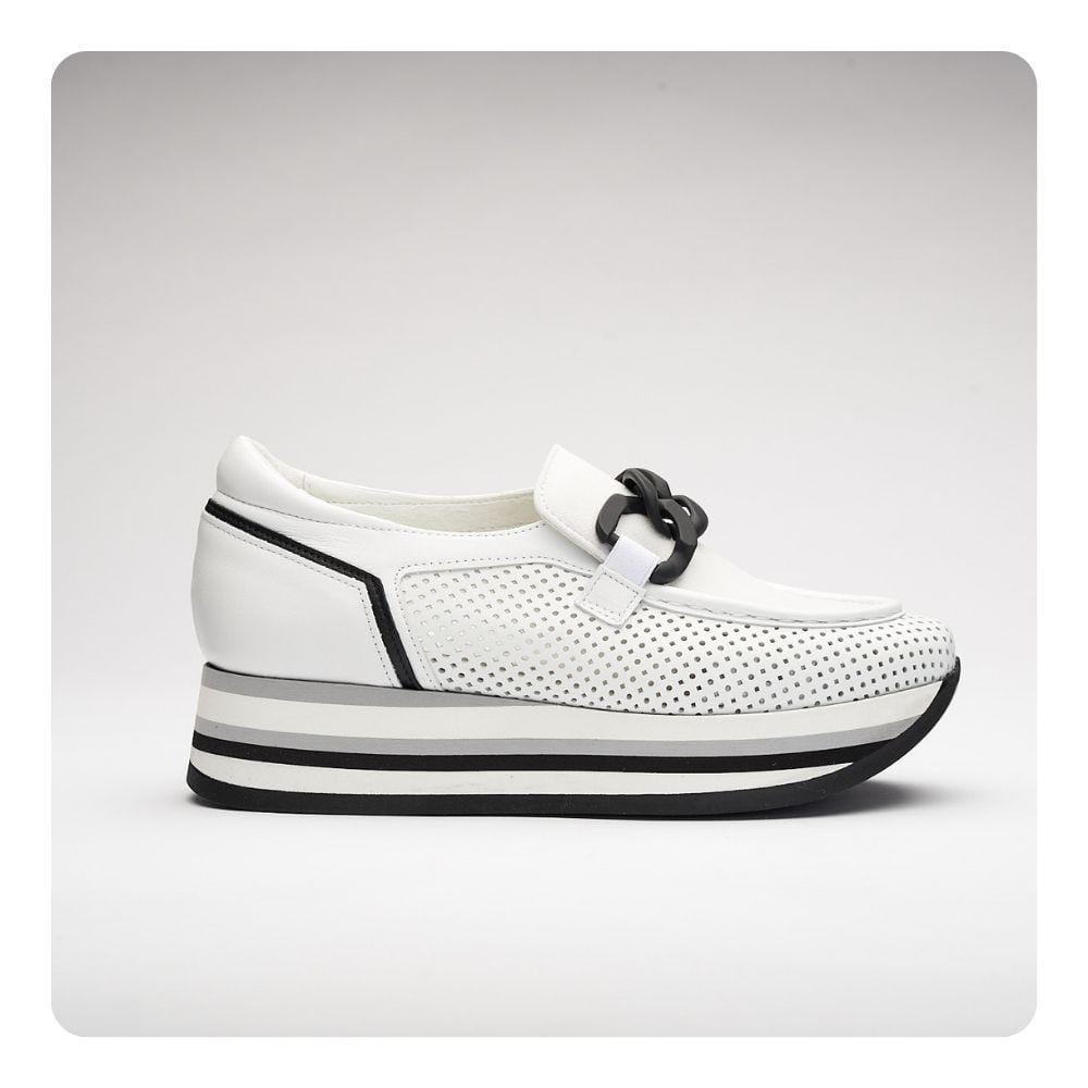 Softwaves CASSIE White Platform Sneaker