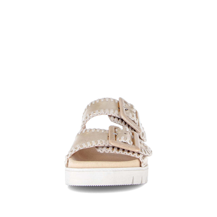 Stitch Sandal by Gabor - Metal Gold 62