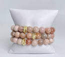 Sunstone Blush Bead Bracelet