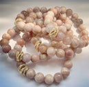 Sunstone Blush Bead Bracelet