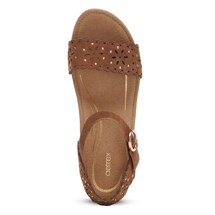 Sydney Cut by Aetrex - Cognac Cutout