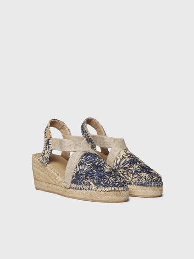 Terra Floral Raffia by Toni Pons - Navy