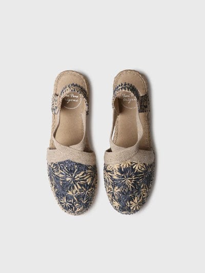 Terra Floral Raffia by Toni Pons - Navy