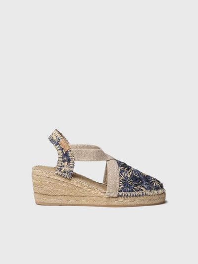 Terra Floral Raffia by Toni Pons - Navy
