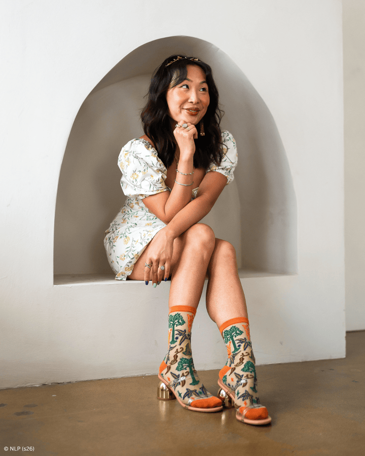 The Lord of the Rings™ Elegant Icons Shimmer Sheer Crew by Sock Candy