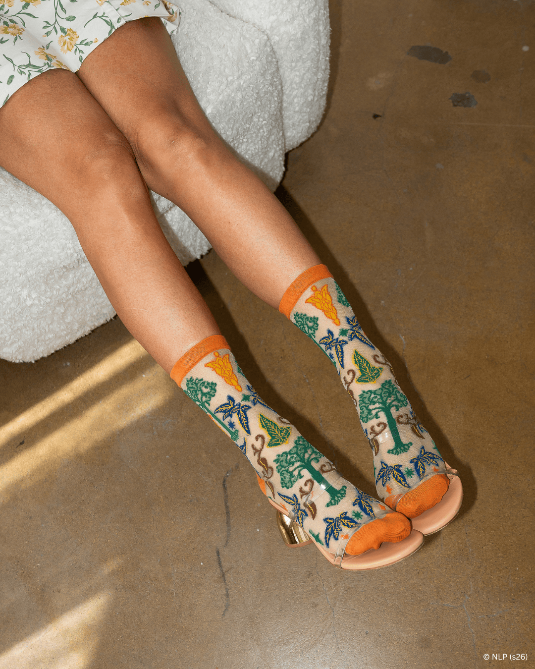The Lord of the Rings™ Elegant Icons Shimmer Sheer Crew by Sock Candy
