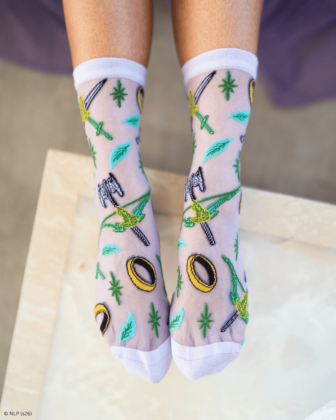 The Lord of the Rings™ The Fellowship™ Shimmer Sheer Crew by Sock Candy
