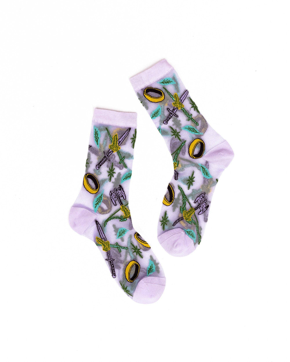 The Lord of the Rings™ The Fellowship™ Shimmer Sheer Crew by Sock Candy
