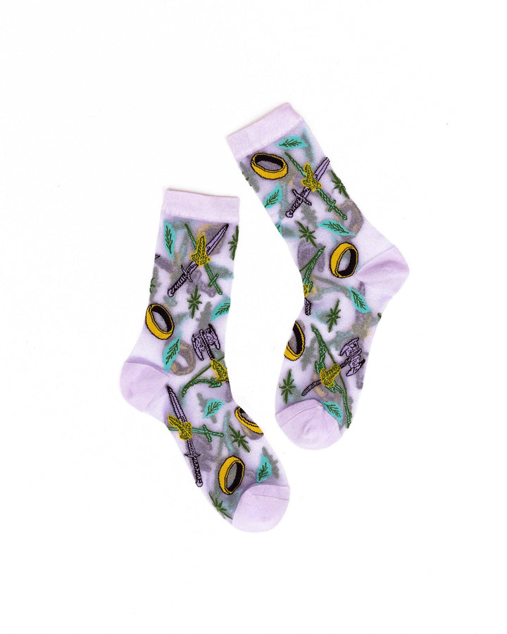 The Lord of the Rings™ The Fellowship™ Shimmer Sheer Crew by Sock Candy