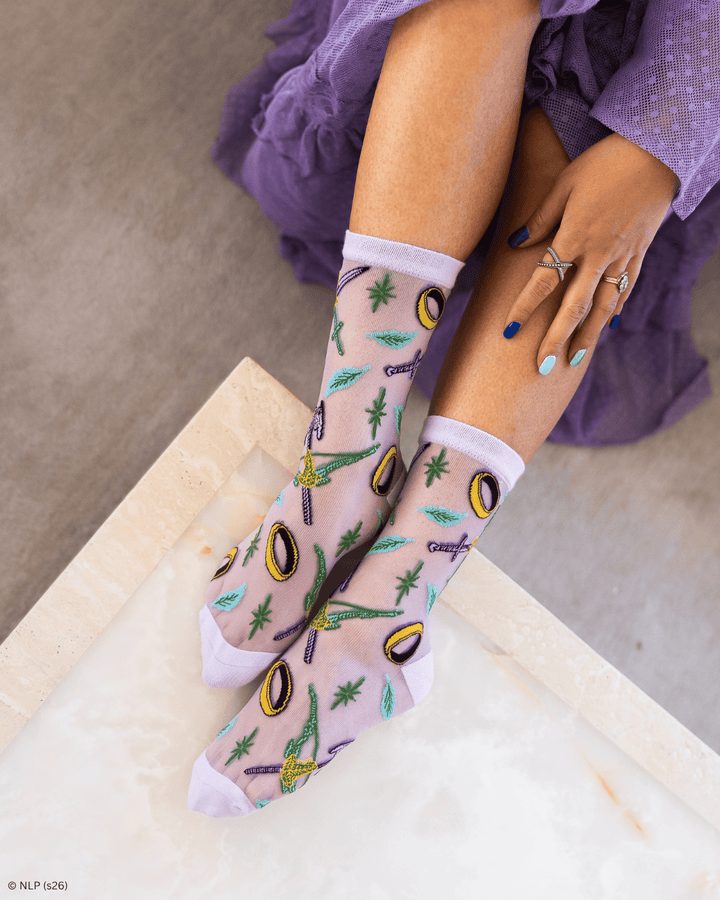 The Lord of the Rings™ The Fellowship™ Shimmer Sheer Crew by Sock Candy
