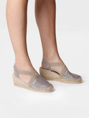 Toni Pons Triton Platinum Wedge Espadrille