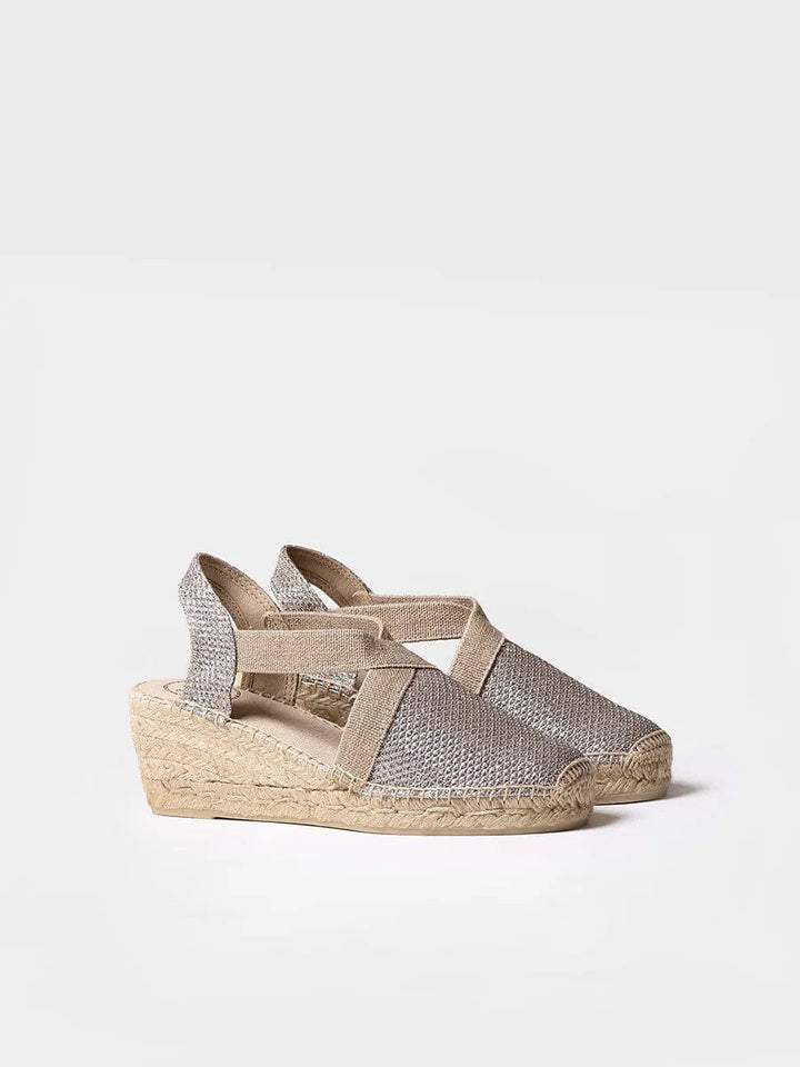 Toni Pons Triton Platinum Wedge Espadrille