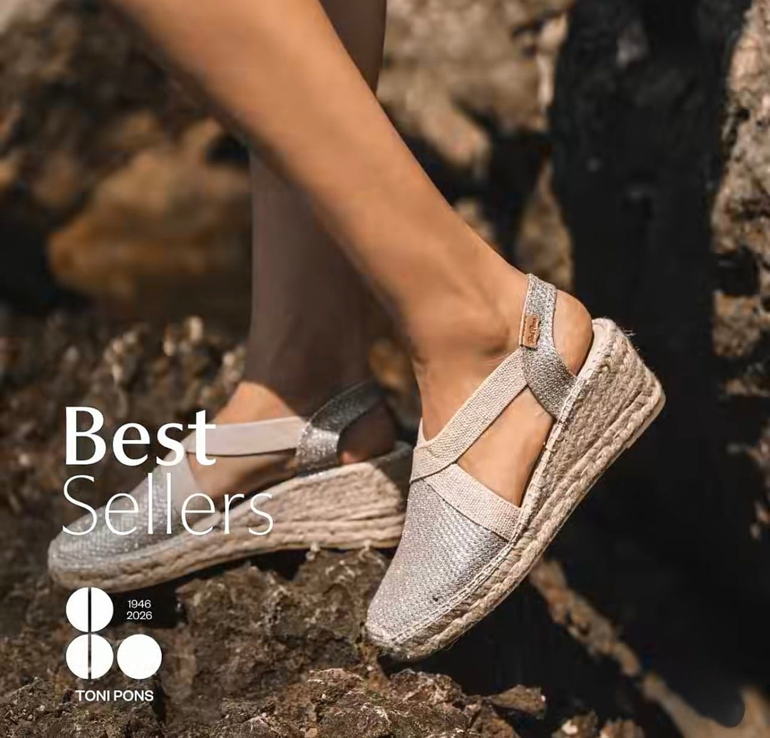 Toni Pons Triton Platinum Wedge Espadrille