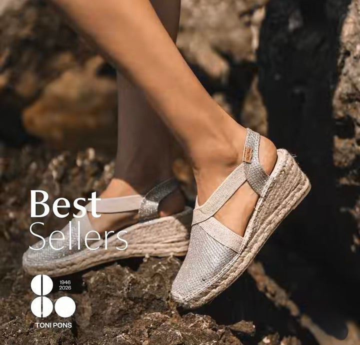 Toni Pons Triton Platinum Wedge Espadrille