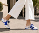 Venice Slide Sneaker by Back 70 - White Blue