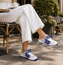 Venice Slide Sneaker by Back 70 - White Blue