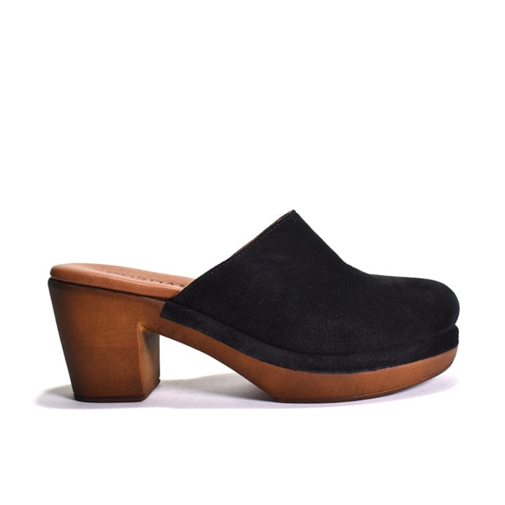 Wanda Suede Clog Black Suede - Cordani