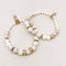 WHITE  STONE AND SHELL BRACELETS: GIGA AND WHITE TURQUOISE