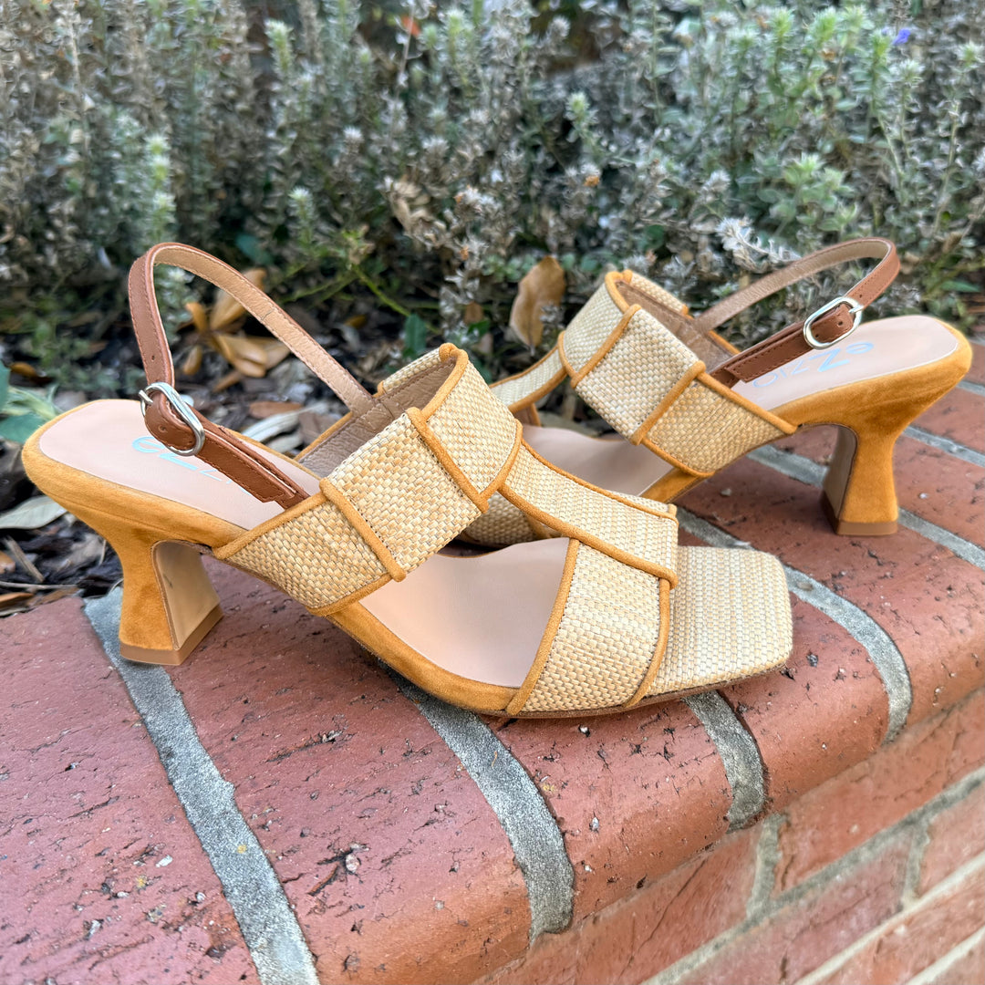 Woven Slingback by Ezzio - Camel